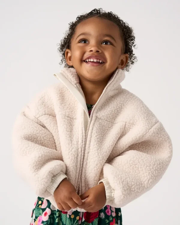 Natural Cream Sherpa Jacket