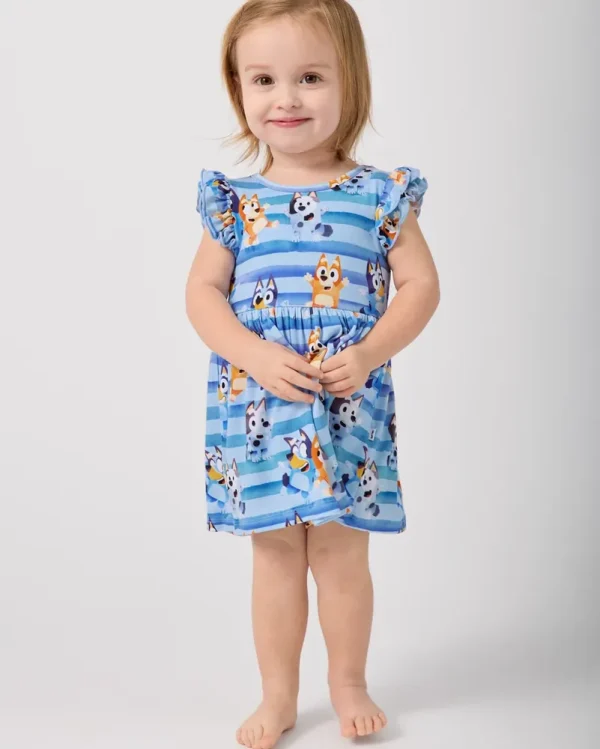 Bluey Dance All Day Flutter Skater Dress with Bodysuit