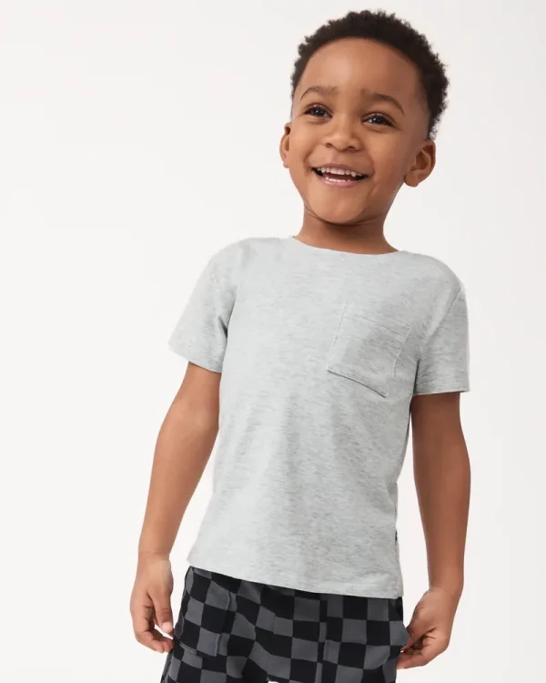 Light Heather Gray Relaxed Pocket Tee