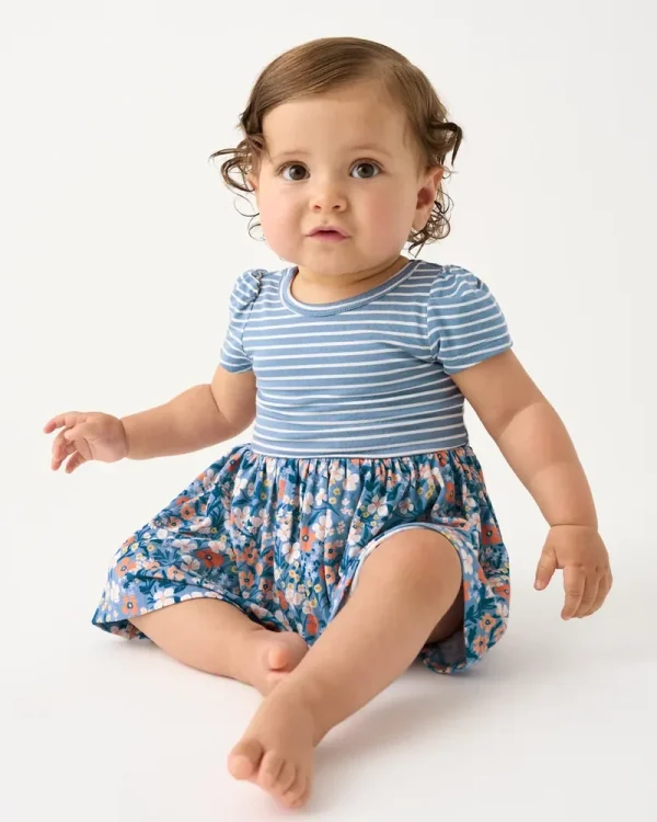 Petite Petals Skater Dress with Bodysuit