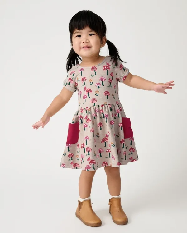 Mushroom Patch Pocket Dress
