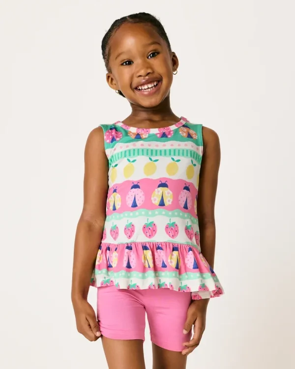 Ladybug Lane Peplum Tank