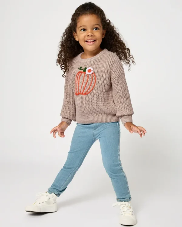 Pumpkin Drop Shoulder Sweater