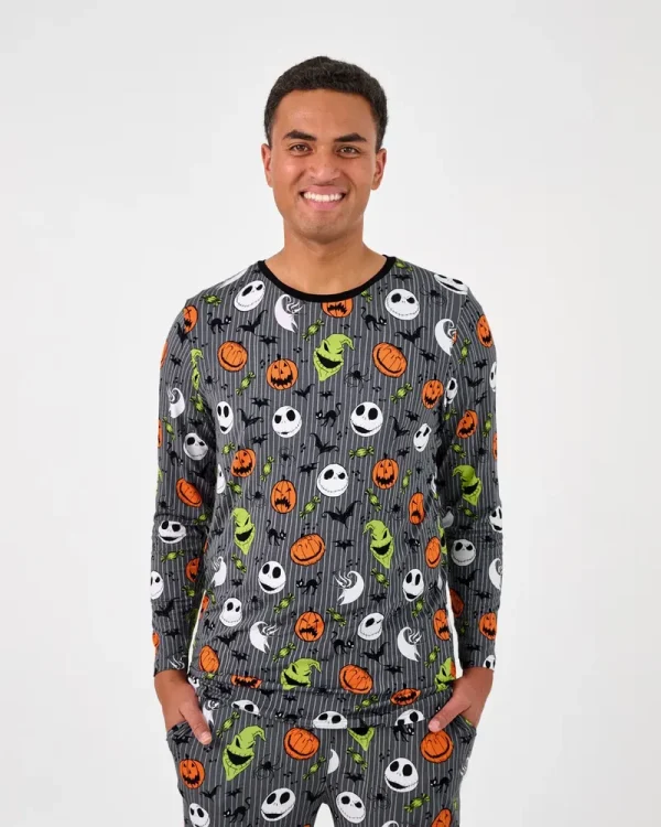 Disney The Nightmare Before Christmas Men's Long Sleeve Pajama Top