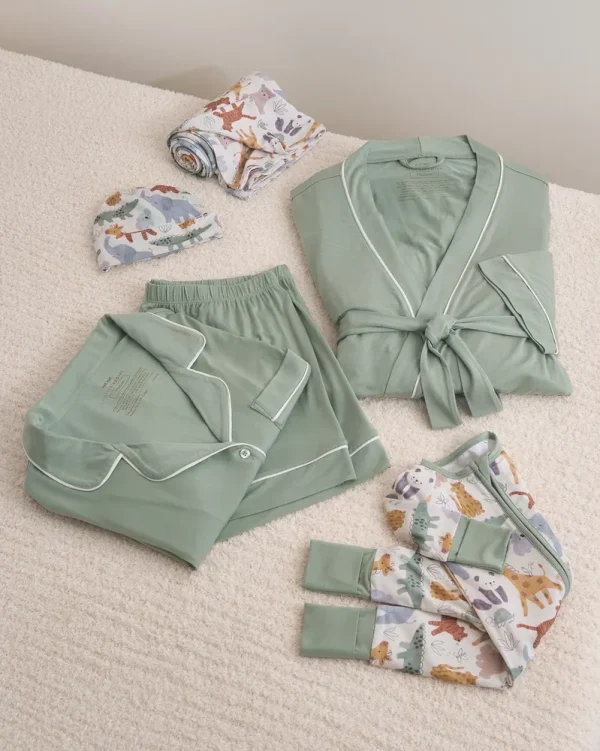 Hospital Moment Gift Set Bundle / Zippy, Swaddle Set, Women's Two-Piece Pajama Set, Women's Robe