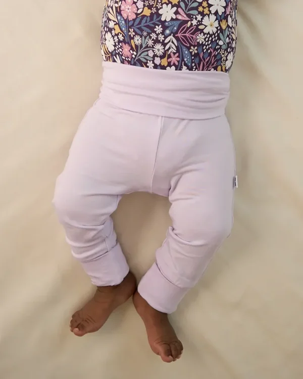 Misty Lavender Fold Over Legging