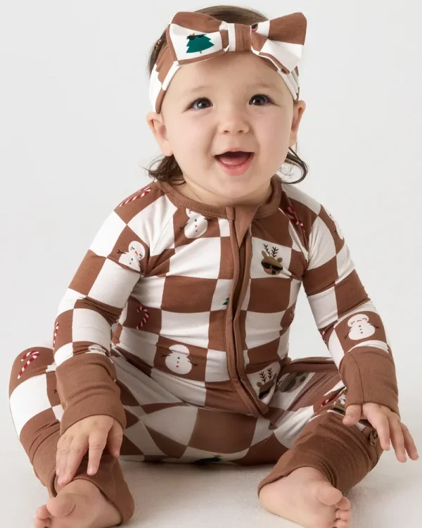 Holiday Checks Luxe Bow Headband