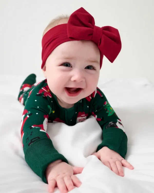 Holiday Red Luxe Bow Headband