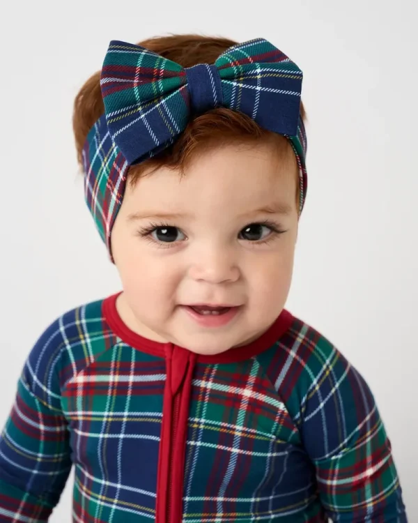 Northern Night Plaid Luxe Bow Headband