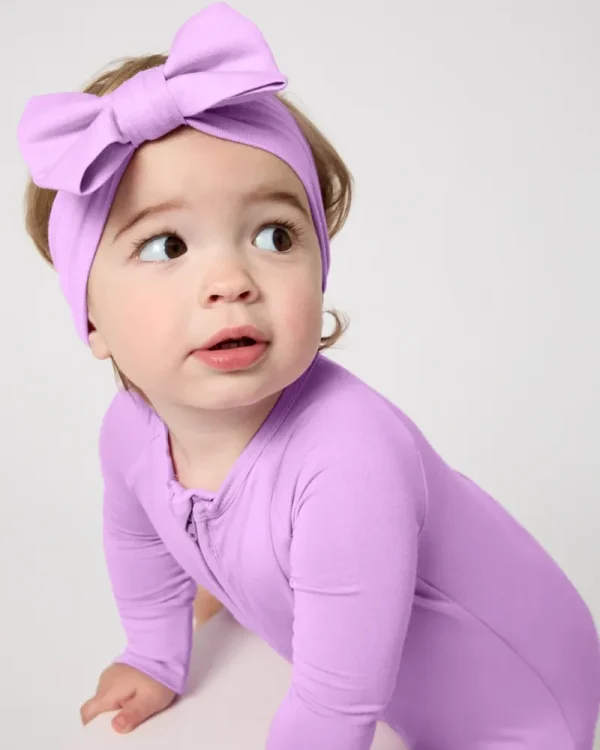 Soft Wisteria Luxe Bow Headband