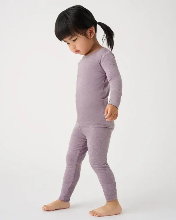 Heather Smokey Lavender Two-Piece Pajama Set