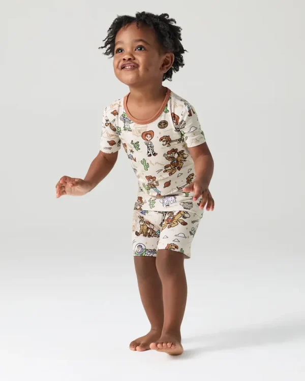 Disney & Pixar Woody's Wild West Two-Piece Short Sleeve & Shorts Pajama Set
