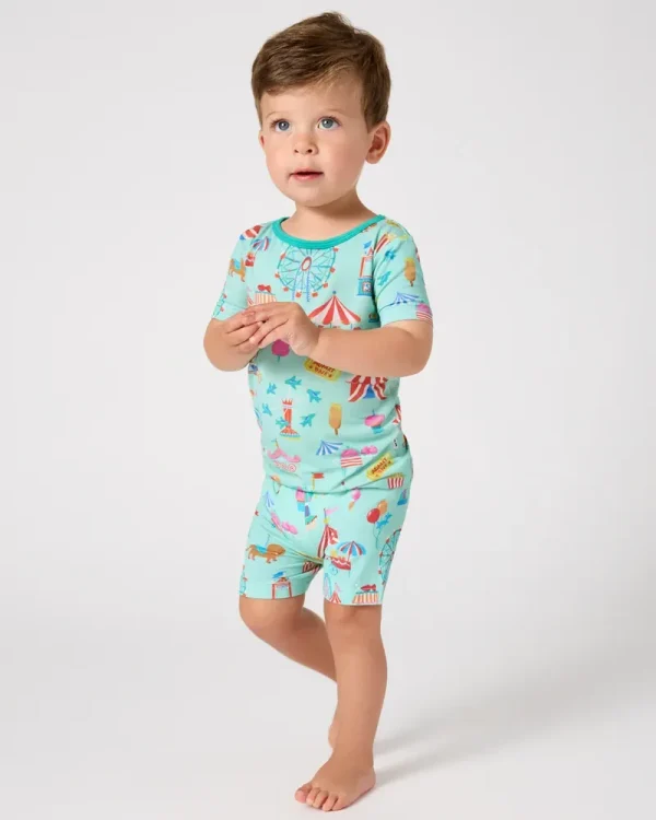 Fizzy Fair Two-Piece Short Sleeve & Shorts Pajama Set