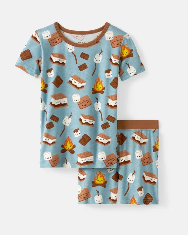 S'more's Galore Two-Piece Short Sleeve & Shorts Pajama Set
