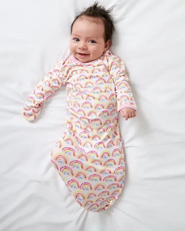Pastel Rainbows Infant Gown