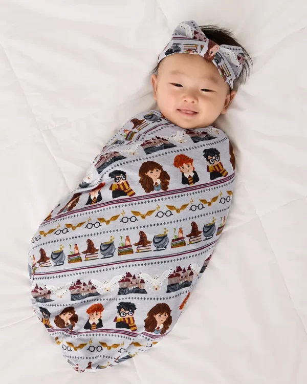 Harry Potter™ Spellbinding Studies Swaddle & Luxe Bow Headband Set