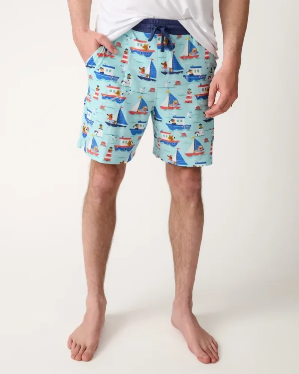 Nautical Paws Men's Pajama Shorts