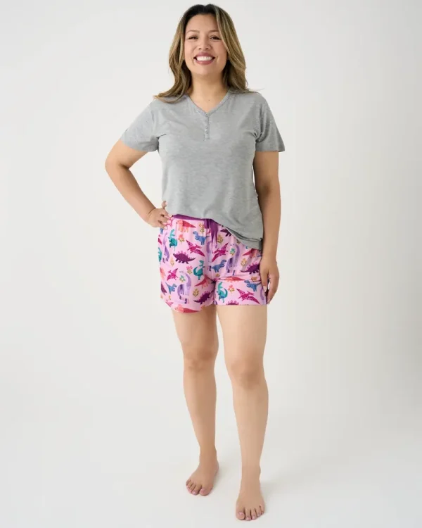 Roar & Explore Pink Women's Pajama Shorts