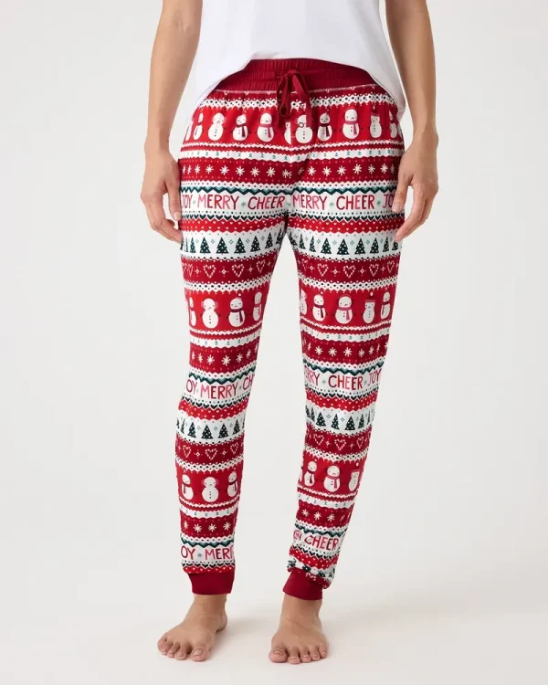 Festive Fair Isle Women's Pajama Pants