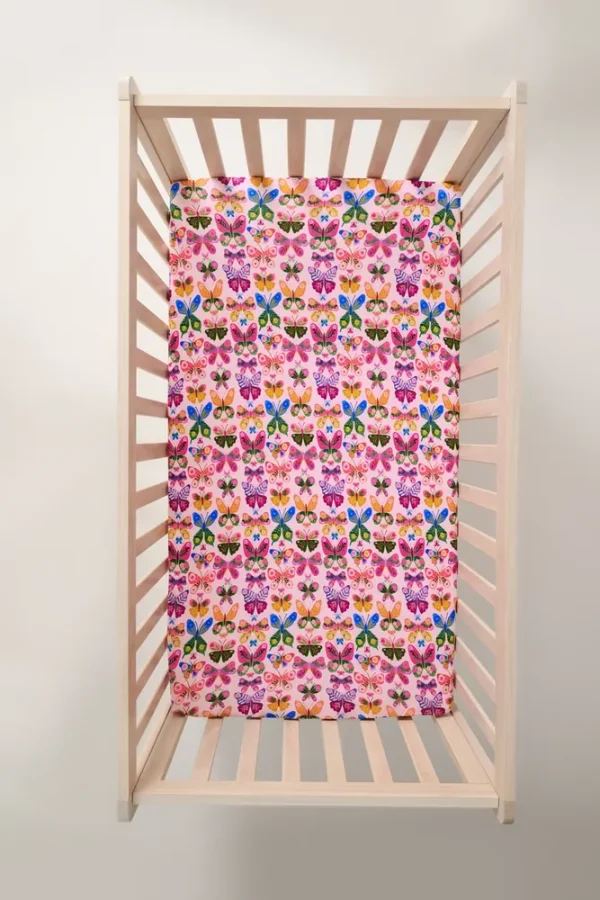 Flutter Garden Fitted Crib Sheet