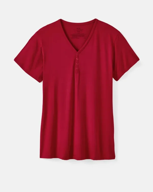 Holiday Red Women's Short Sleeve Pajama Top