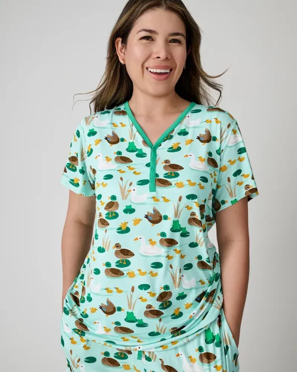 Puddle Jumpers Women's Short Sleeve Pajama Top