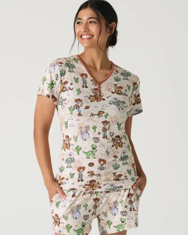 Disney & Pixar Woody's Wild West Women's Short Sleeve Pajama Top