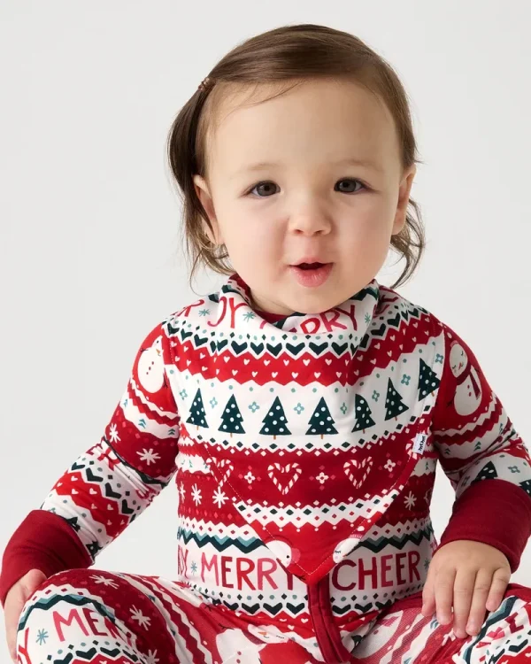 Festive Fair Isle Bandana Bib