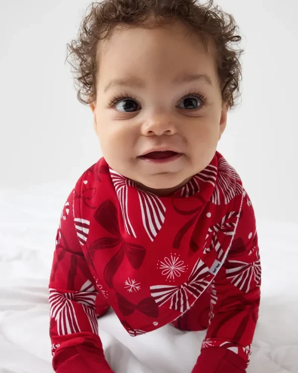 Holiday Bows Bandana Bib