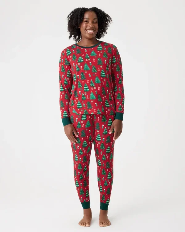 Joyful Traditions Red Women's Pajama Top