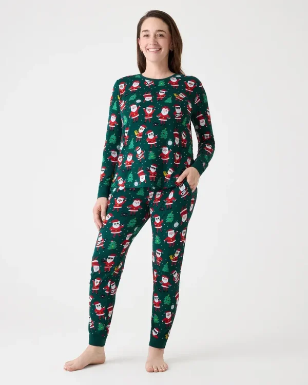 Santa's Grooves Women's Pajama Top