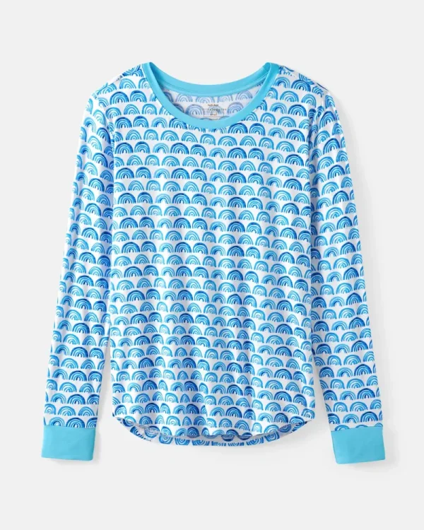Blue Rainbows Women's Pajama Top