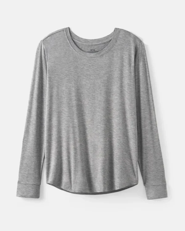 Heather Gray Women's Pajama Top