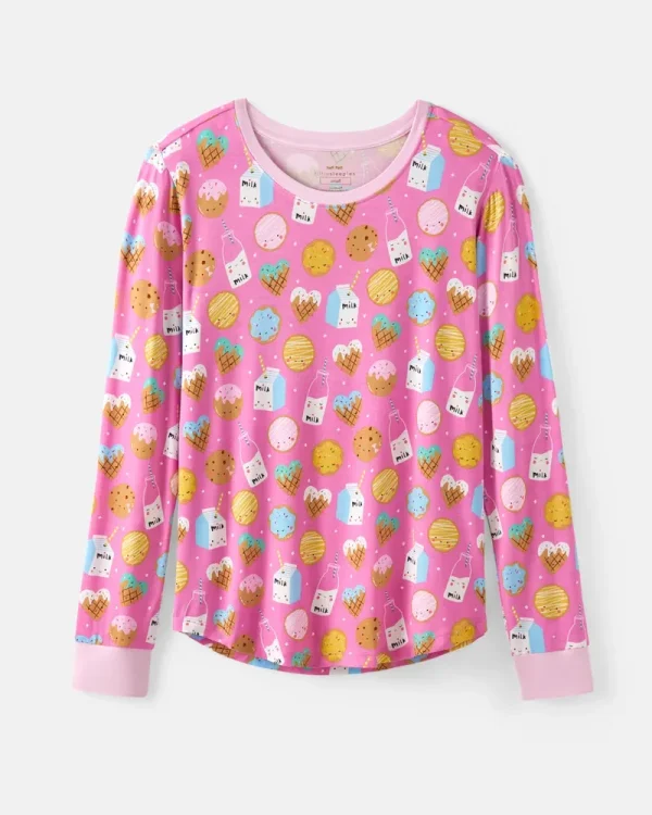 Cookies & Milk Pink Women's Pajama Top