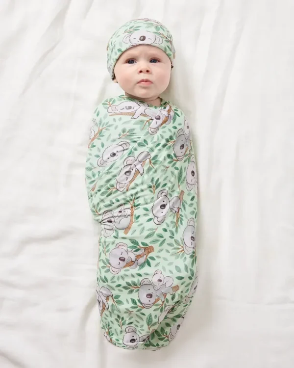 Koala Cuddles Swaddle & Beanie Set