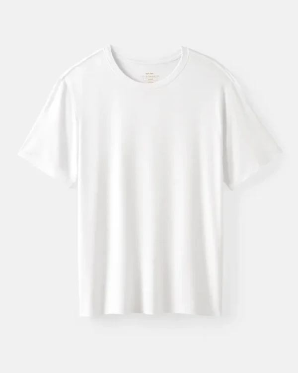 Bright White Men's Short Sleeve Pajama Top