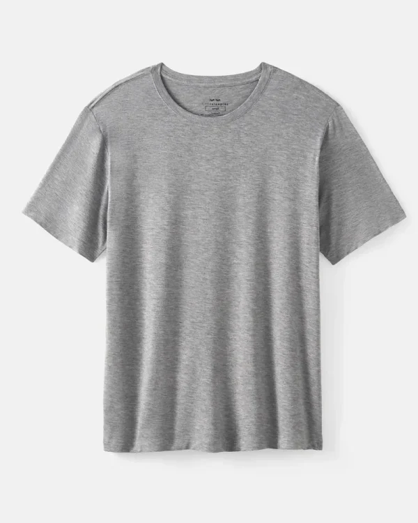 Heather Gray Men's Short Sleeve Pajama Top