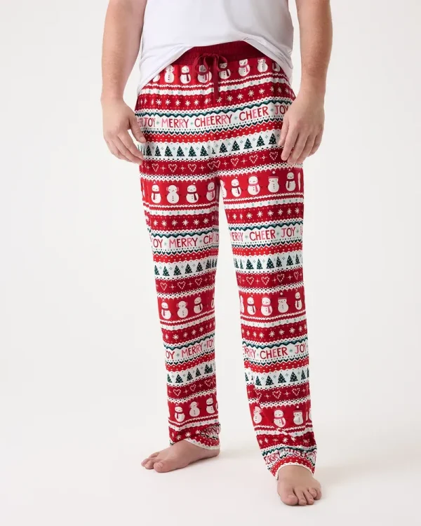 Festive Fair Isle Men's Pajama Pants