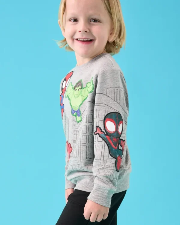 Spidey & His Amazing Friends Mighty City Heroes Crewneck Sweatshirt
