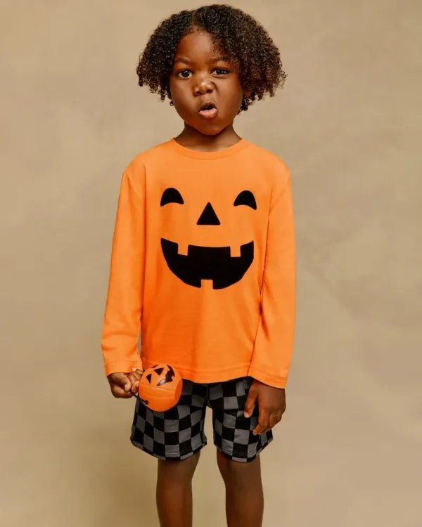 Jack-O'-Lantern Long Sleeve Relaxed Tee