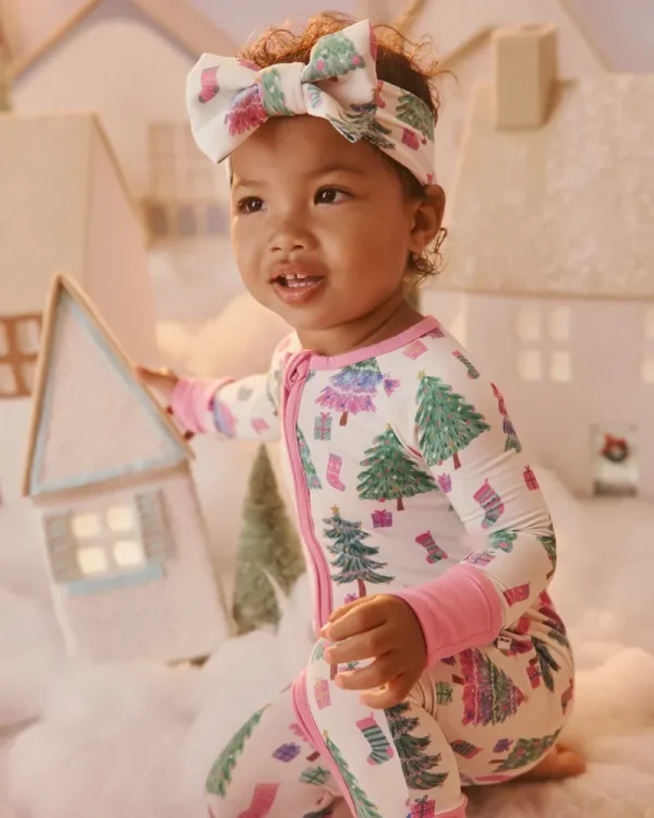 Joyful Traditions Pink Luxe Bow Headband