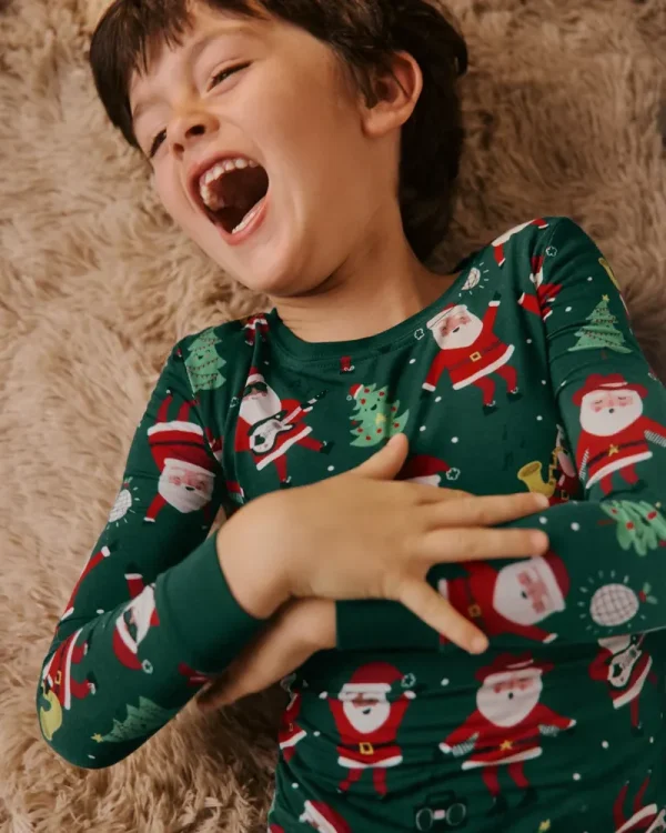 Santa's Grooves Two-Piece Pajama Set