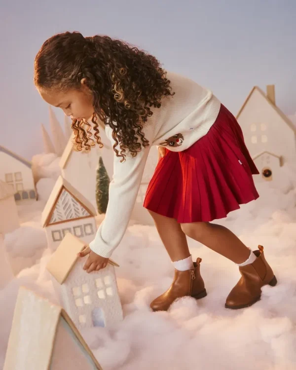 Holiday Red Sweater Skirt