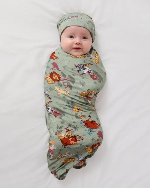 Simba's Safari Swaddle & Beanie Set