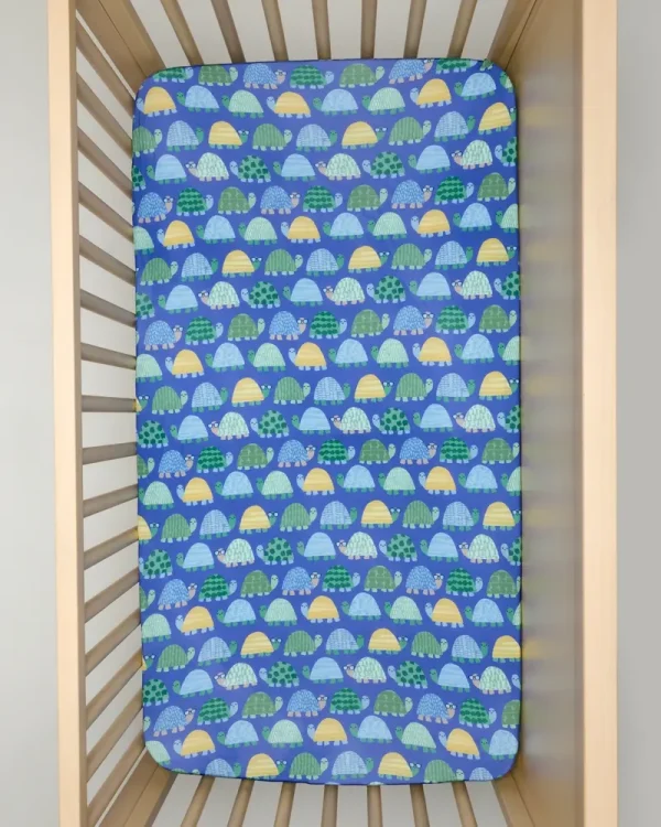 Shell Parade Fitted Crib Sheet