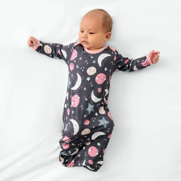 To the Moon & Back Pink Infant Gown