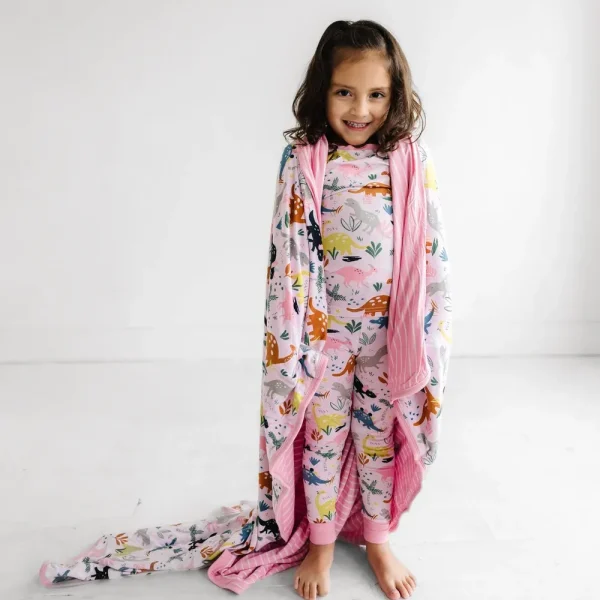 Jurassic Jungle Pink Large Cloud Blanket®