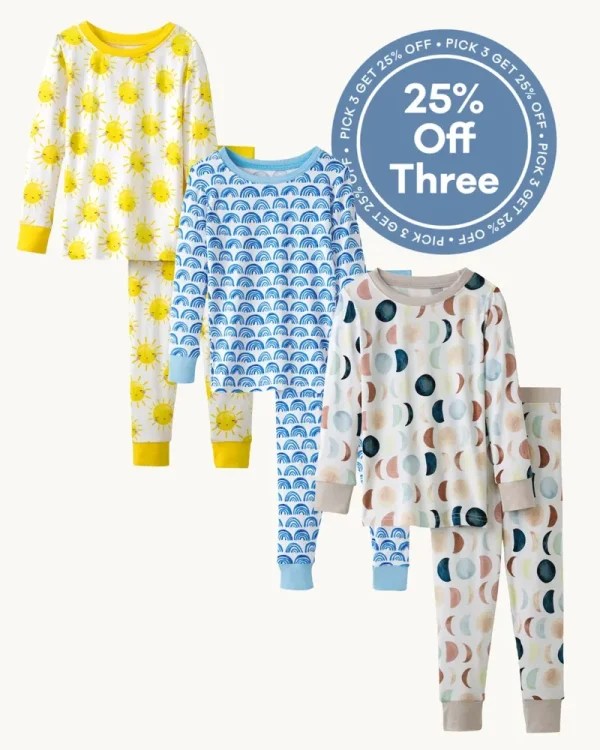 Two-Piece Long Sleeve & Pants PJ Set Bundle